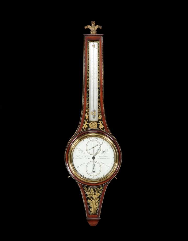 A mahogany royal pattern barometer